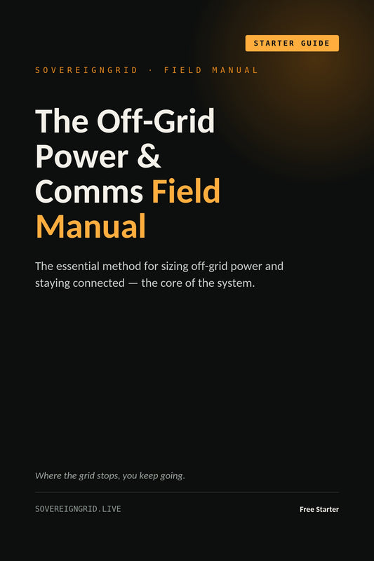 The Off-Grid Power & Comms Starter Guide — Free